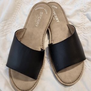 Sperry's Black Sandals